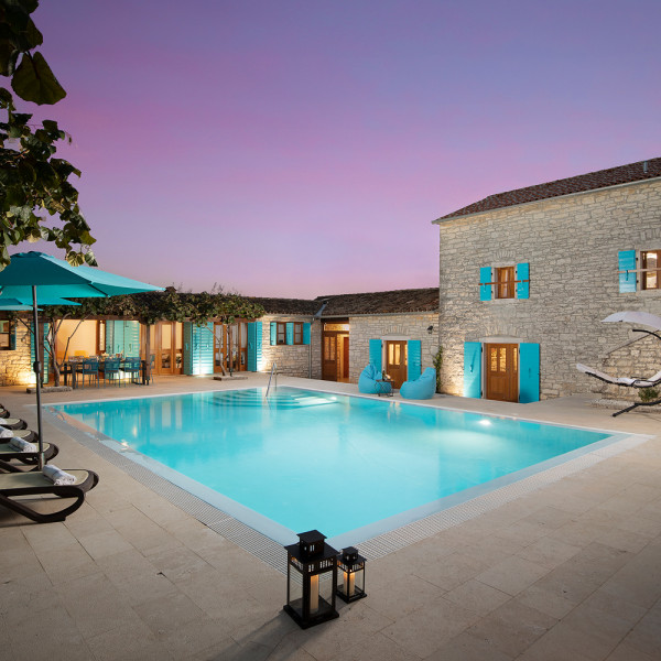 Villa Azzurra, Villa Azzurra mit Pool, Kurili, Istrien, Kroatien Kurili