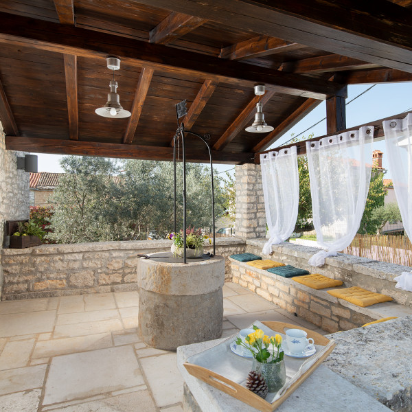 Villa Azzurra, Villa Azzurra mit Pool, Kurili, Istrien, Kroatien Kurili