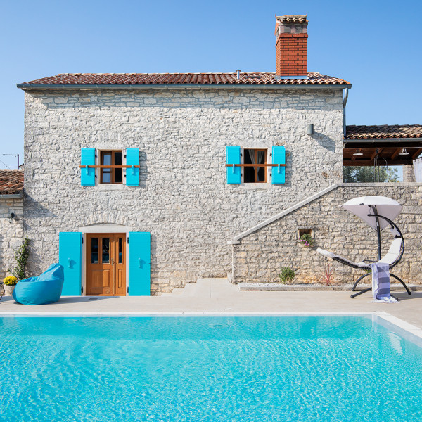 Villa Azzurra, Villa Azzurra mit Pool, Kurili, Istrien, Kroatien Kurili