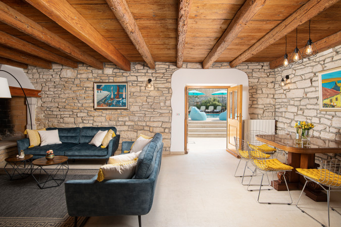 Innenraum, Villa Azzurra mit Pool, Kurili, Istrien, Kroatien Kurili