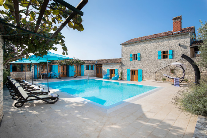 &Auml;u&szlig;eres, Villa Azzurra mit Pool, Kurili, Istrien, Kroatien Kurili